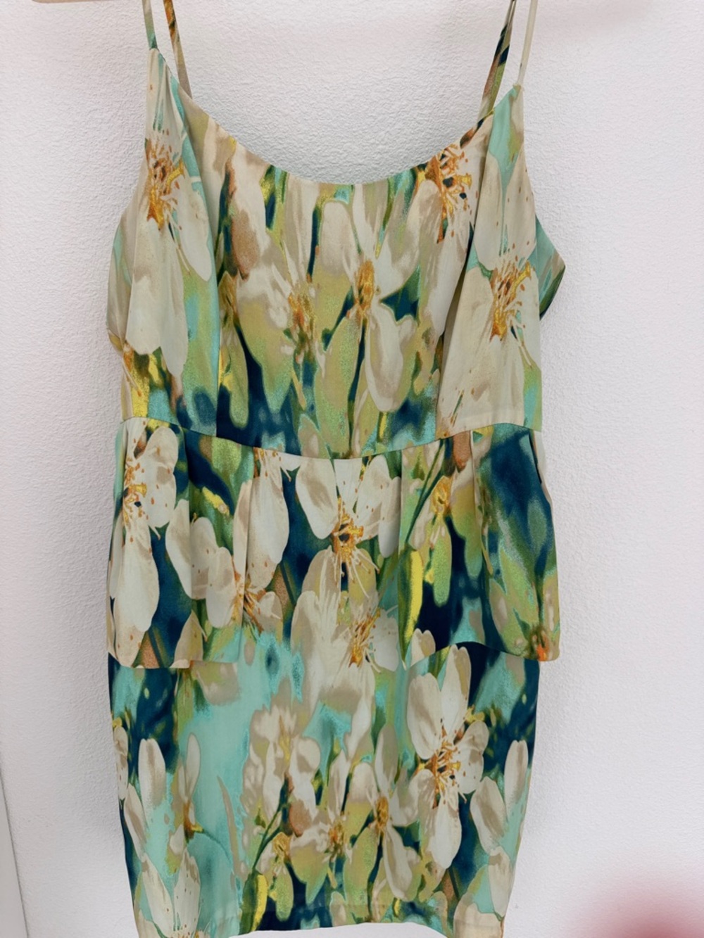 BB Dakota Floral Spaghetti-Strap Summer Dress - Peplum
